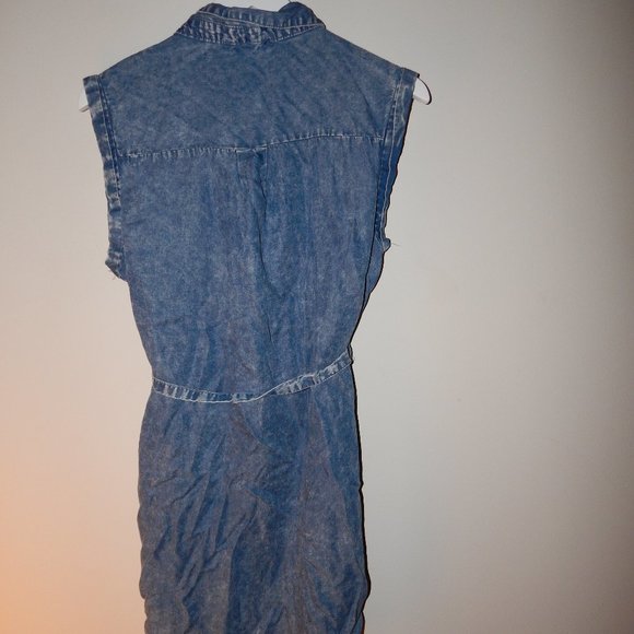 Denim Button Up Dress - Picture 3 of 6